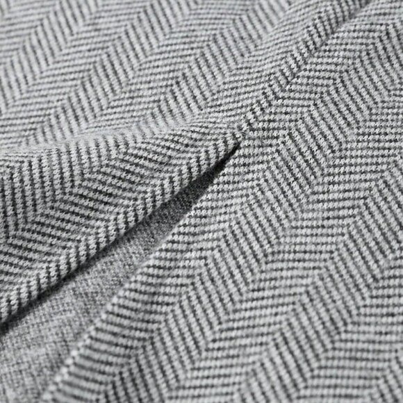 Light Grey Elegant Women's Casual Button Front Two Pieces Suit - Picture 6 of 6